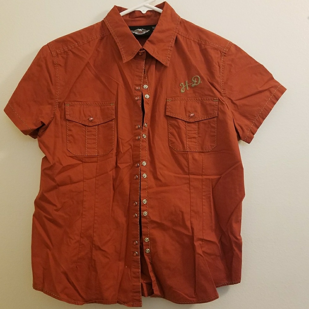 Harley Davidson button up